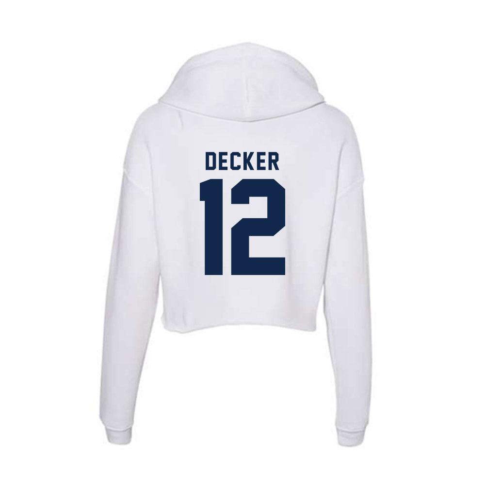 Ole Miss - NCAA Baseball : Dominic Decker - Women's Crop Fleece Hoodie-1