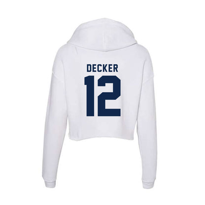 Ole Miss - NCAA Baseball : Dominic Decker - Women's Crop Fleece Hoodie-1