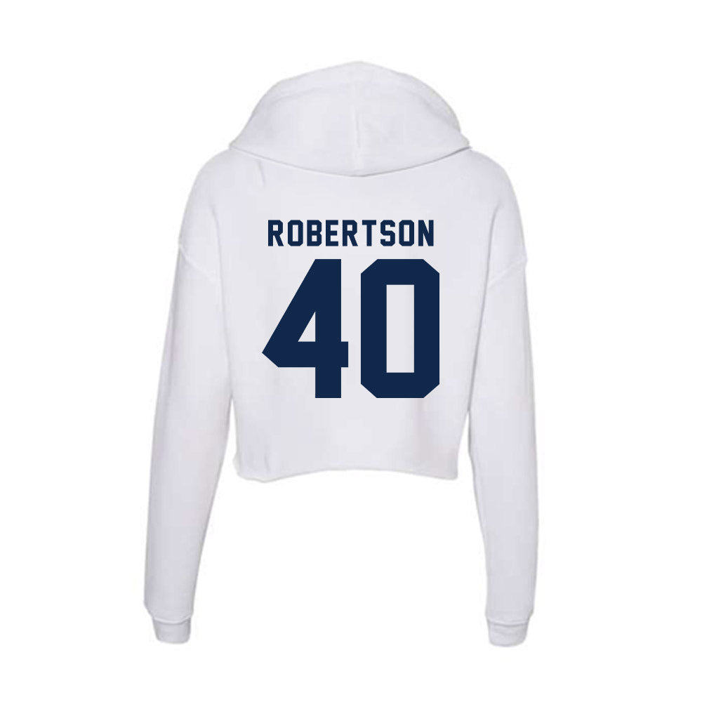 Ole Miss - NCAA Baseball : JP Robertson - Women's Crop Fleece Hoodie-1