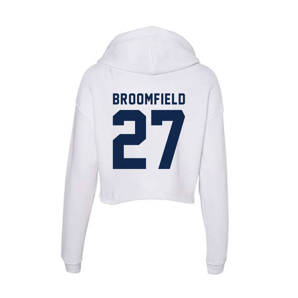 Ole Miss - NCAA Football : Pat Broomfield - Women's Crop Fleece Hoodie-1