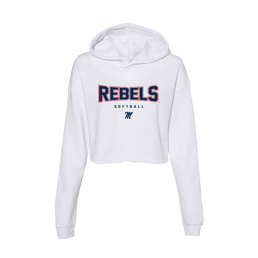 Ole Miss - NCAA Softball : Delaney Rummell - Women's Crop Fleece Hoodie-0