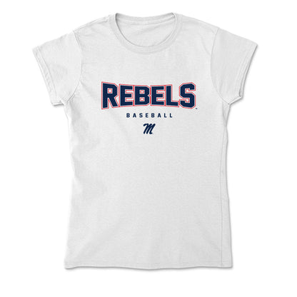 Ole Miss - NCAA Baseball : Tate Sirmans - Soft Style Women’s T-Shirt-0