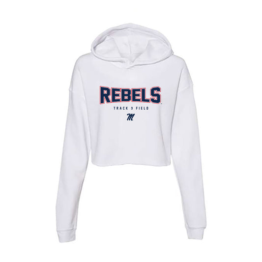 Ole Miss - NCAA Women's Track & Field : Carmela Coulter - Women's Crop Fleece Hoodie-0