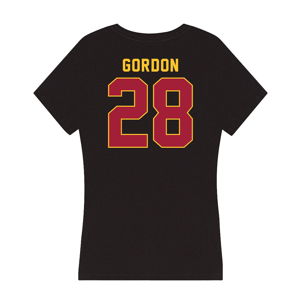 USC - NCAA Football : Xamarion Gordon - Women's V-Neck T-Shirt-1