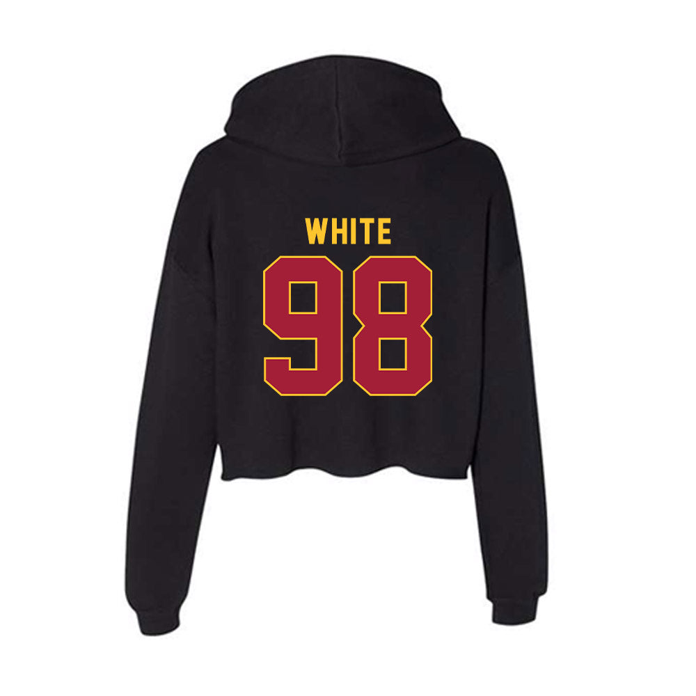 USC - NCAA Football : Garth White - Women's Crop Fleece Hoodie-1