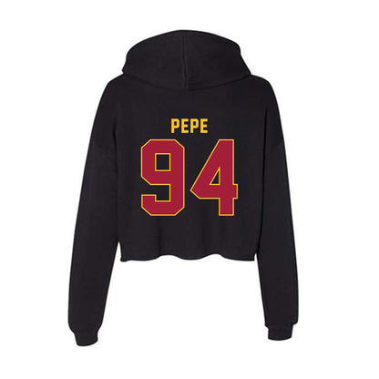 USC - NCAA Football : Kobe Pepe - Women's Crop Fleece Hoodie-1