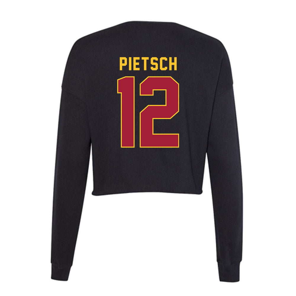 USC - NCAA Women's Volleyball : Madison Pietsch - Women's Cropped Crew Fleece-1