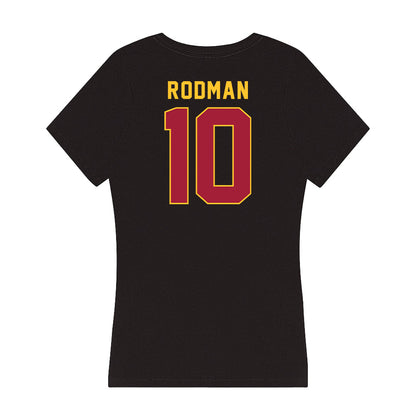 USC - NCAA Men's Basketball : DJ Rodman - Women's V-Neck T-Shirt-1