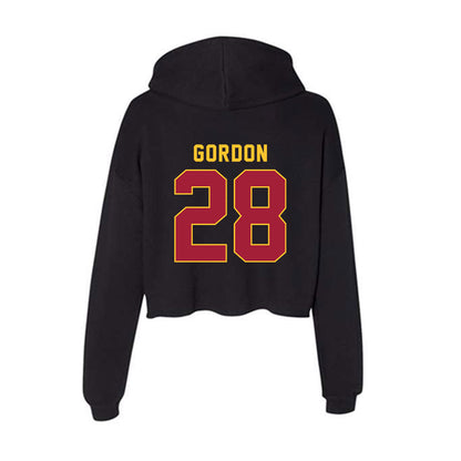USC - NCAA Football : Xamarion Gordon - Women's Crop Fleece Hoodie-1