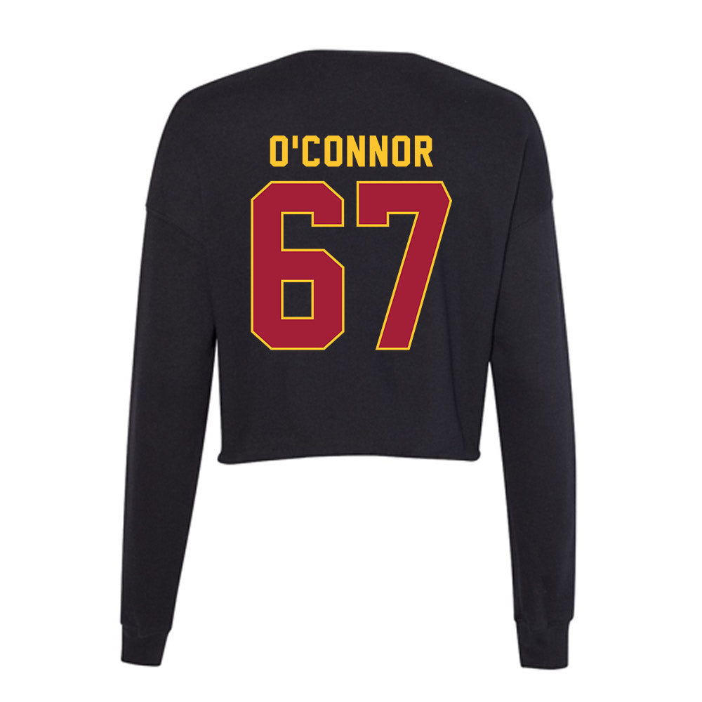 USC - NCAA Football : Kilian O'Connor - Women's Cropped Crew Fleece-1