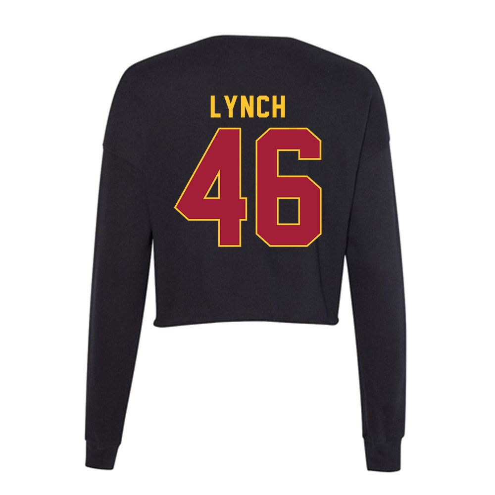 USC - NCAA Football : Denis Lynch - Women's Cropped Crew Fleece-1