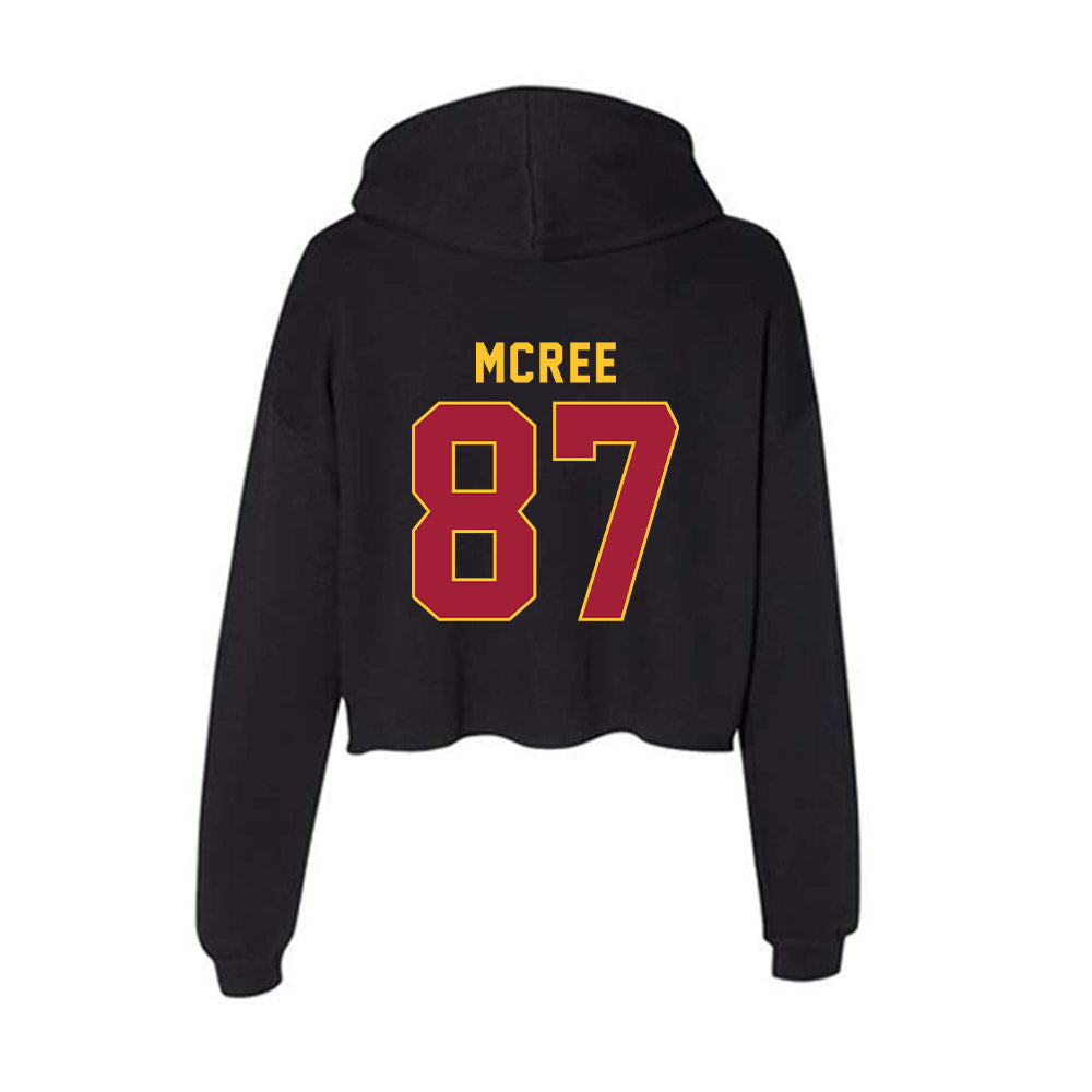 USC - NCAA Football : Lake McRee - Women's Crop Fleece Hoodie-1