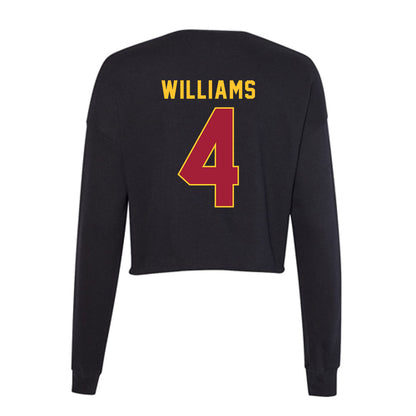 USC - NCAA Football : Max Williams - Women's Cropped Crew Fleece-1