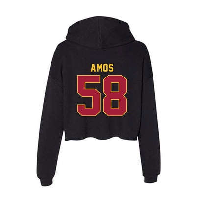 USC - NCAA Football : Kash Amos - Women's Crop Fleece Hoodie-1