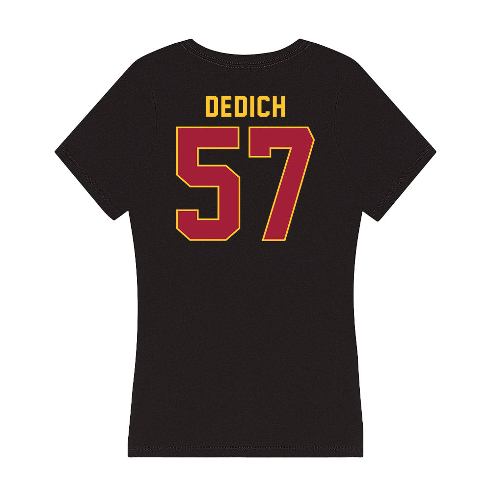 USC - NCAA Football : Justin Dedich - Women's V-Neck T-Shirt-1