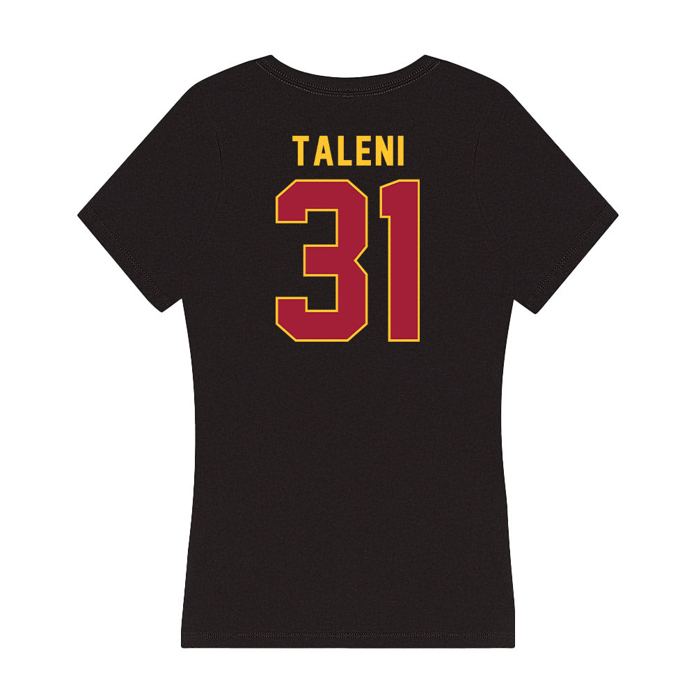 USC - NCAA Football : Tyrone Taleni - Women's V-Neck T-Shirt-1