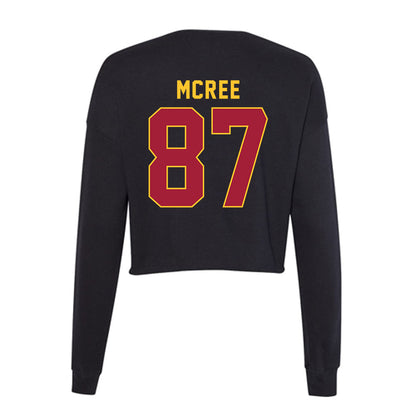 USC - NCAA Football : Lake McRee - Women's Cropped Crew Fleece-1