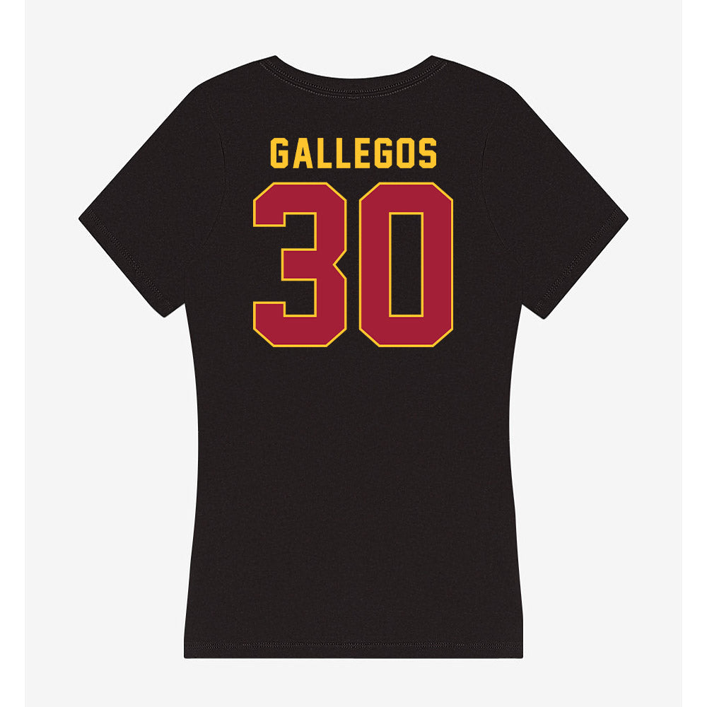 USC - NCAA Football : Marquis Gallegos - Women's V-Neck T-Shirt-1