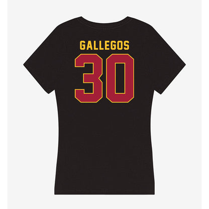 USC - NCAA Football : Marquis Gallegos - Women's V-Neck T-Shirt-1
