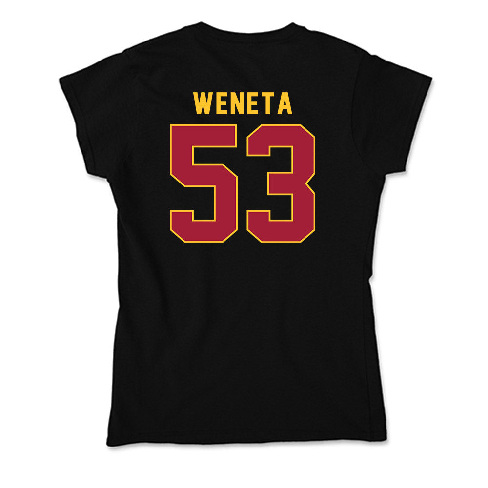 USC - NCAA Football : Nathan Weneta - Soft Style Women’s T-Shirt-1