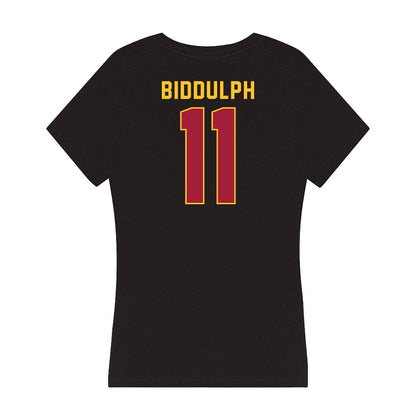 USC - NCAA Women's Soccer : Lily Biddulph - Women's V-Neck T-Shirt-1