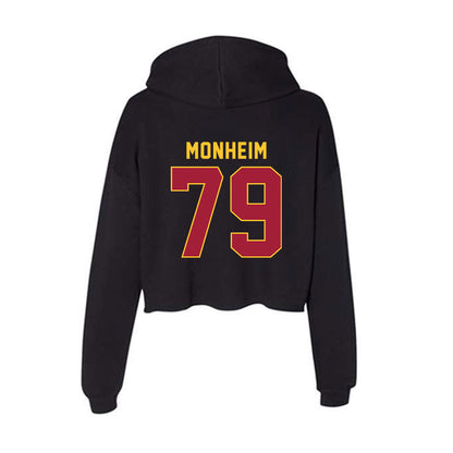 USC - NCAA Football : Jonah Monheim - Women's Crop Fleece Hoodie-1
