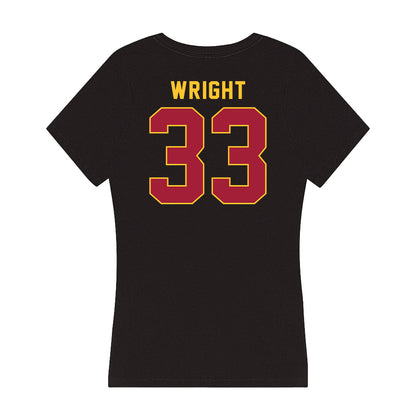 USC - NCAA Men's Basketball : Kijani Wright - Women's V-Neck T-Shirt-1