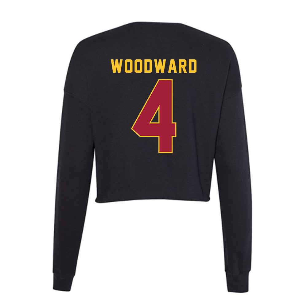 USC - NCAA Women's Soccer : Jayce Woodward - Women's Cropped Crew Fleece-1