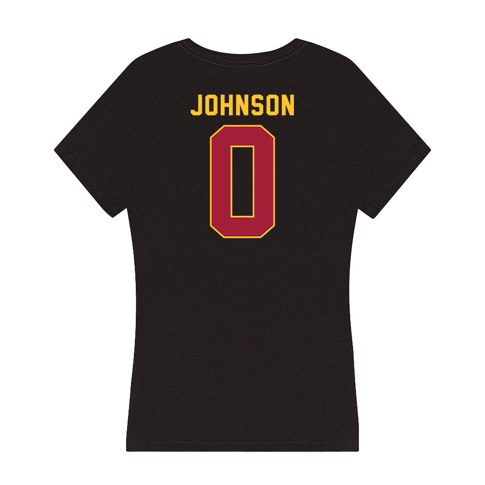 USC - NCAA Men's Basketball : Kobe Johnson - Women's V-Neck T-Shirt-1