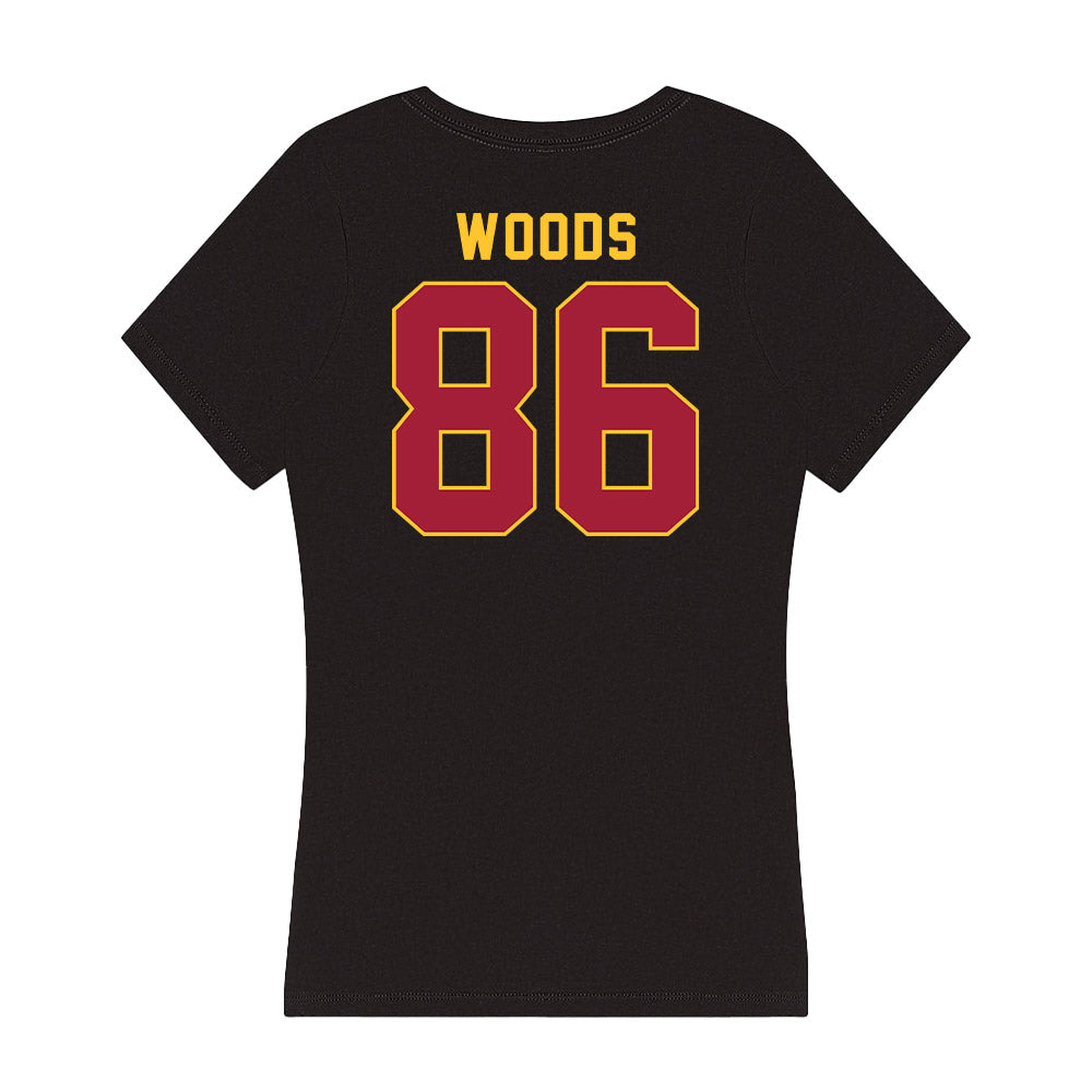 USC - NCAA Football : CJ Woods - Women's V-Neck T-Shirt-1