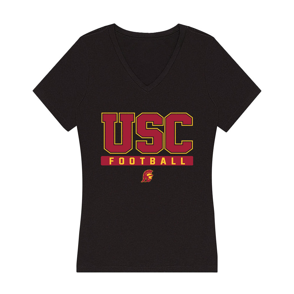 USC - NCAA Football : Zion Branch - Women's V-Neck T-Shirt-0