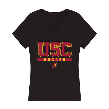 USC - NCAA Women's Soccer : Lily Biddulph - Women's V-Neck T-Shirt-0