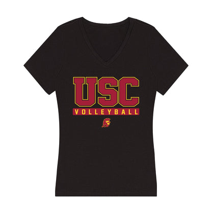 USC - NCAA Men's Volleyball : Jack Von Der Ahe - Women's V-Neck T-Shirt-0
