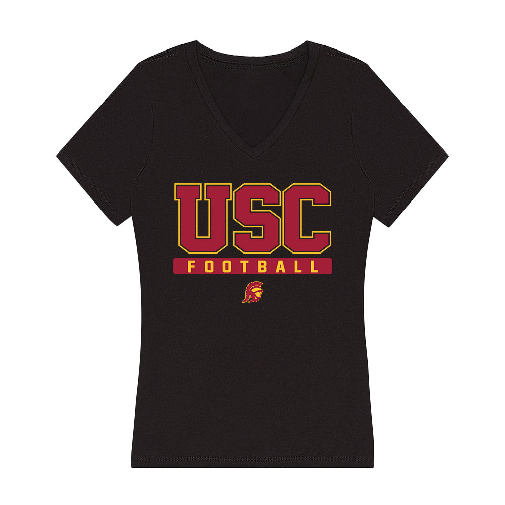 USC - NCAA Football : Isaiah Rubin - Women's V-Neck T-Shirt-0