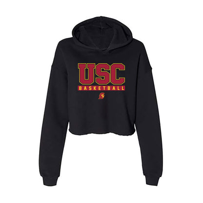 USC - NCAA Men's Basketball : Kobe Johnson - Women's Crop Fleece Hoodie-0