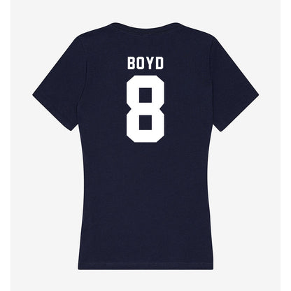 Georgia Tech - NCAA Football : Jordan Boyd - Women's V-Neck T-Shirt-1