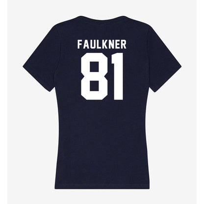 Georgia Tech - NCAA Football : Cal Faulkner - Women's V-Neck T-Shirt-1