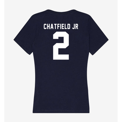 Georgia Tech - NCAA Men's Basketball : Eric Chatfield Jr - Women's V-Neck T-Shirt-1