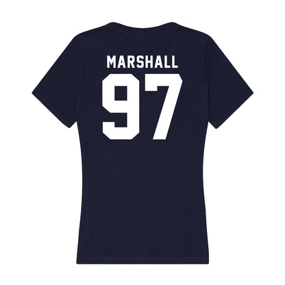 Georgia Tech - NCAA Football : Landen Marshall - Women's V-Neck T-Shirt-1
