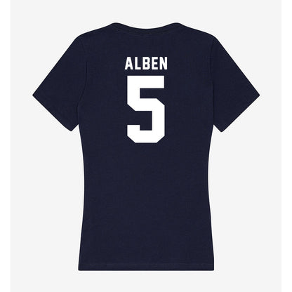 Georgia Tech - NCAA Women's Basketball : Catherine Alben - Women's V-Neck T-Shirt-1