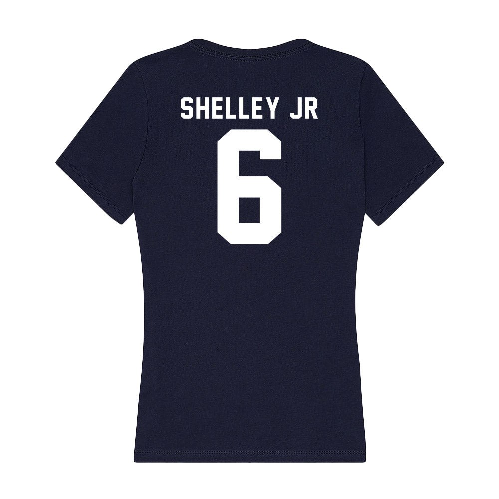 Georgia Tech - NCAA Football : Rodney Shelley Jr - Women's V-Neck T-Shirt-1