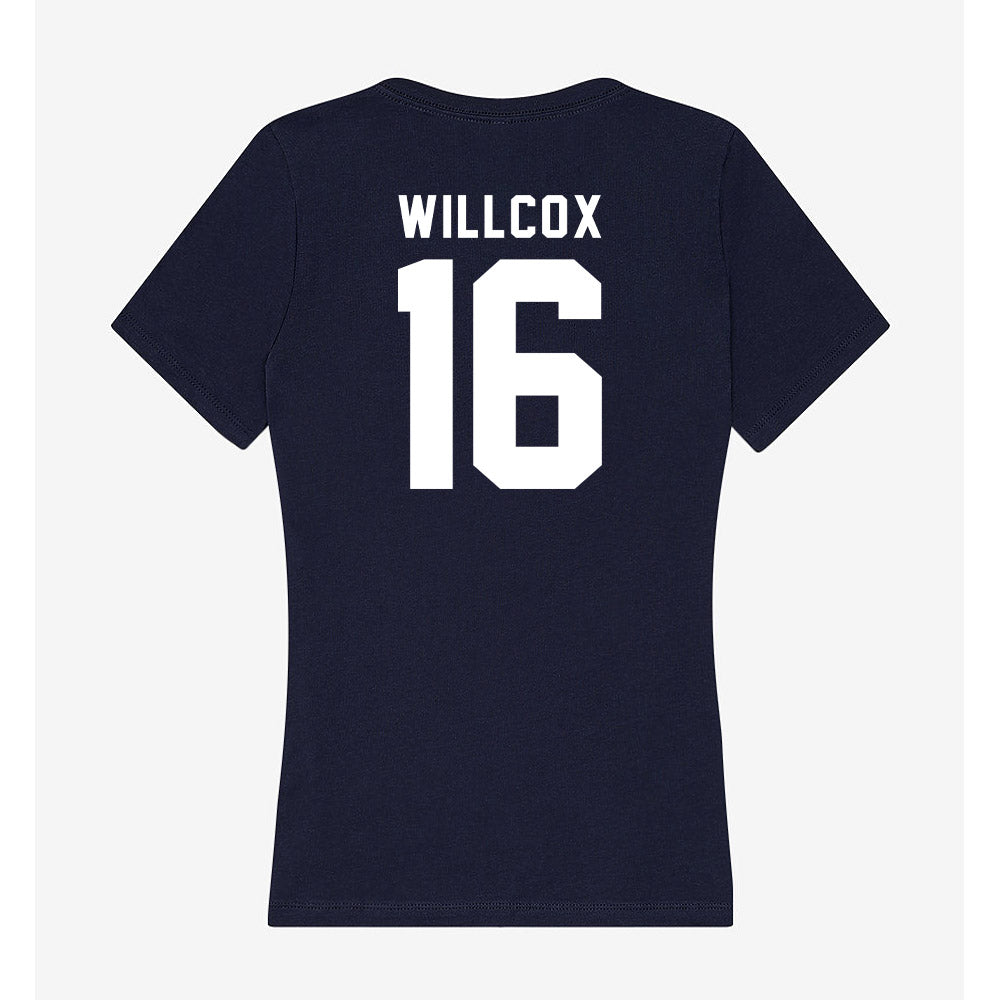 Georgia Tech - NCAA Baseball : Charlie Willcox - Women's V-Neck T-Shirt-1