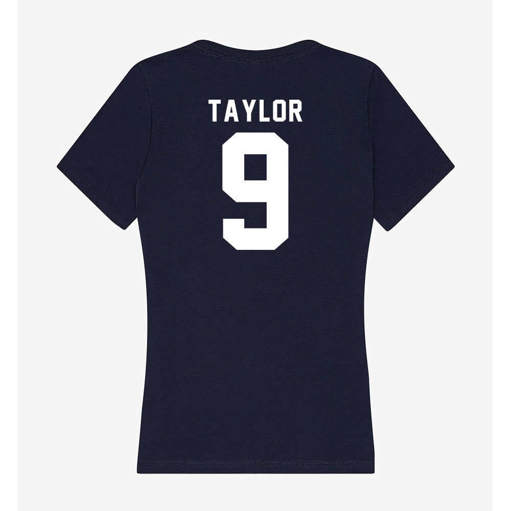 Georgia Tech - NCAA Football : Zion Taylor - Women's V-Neck T-Shirt-1