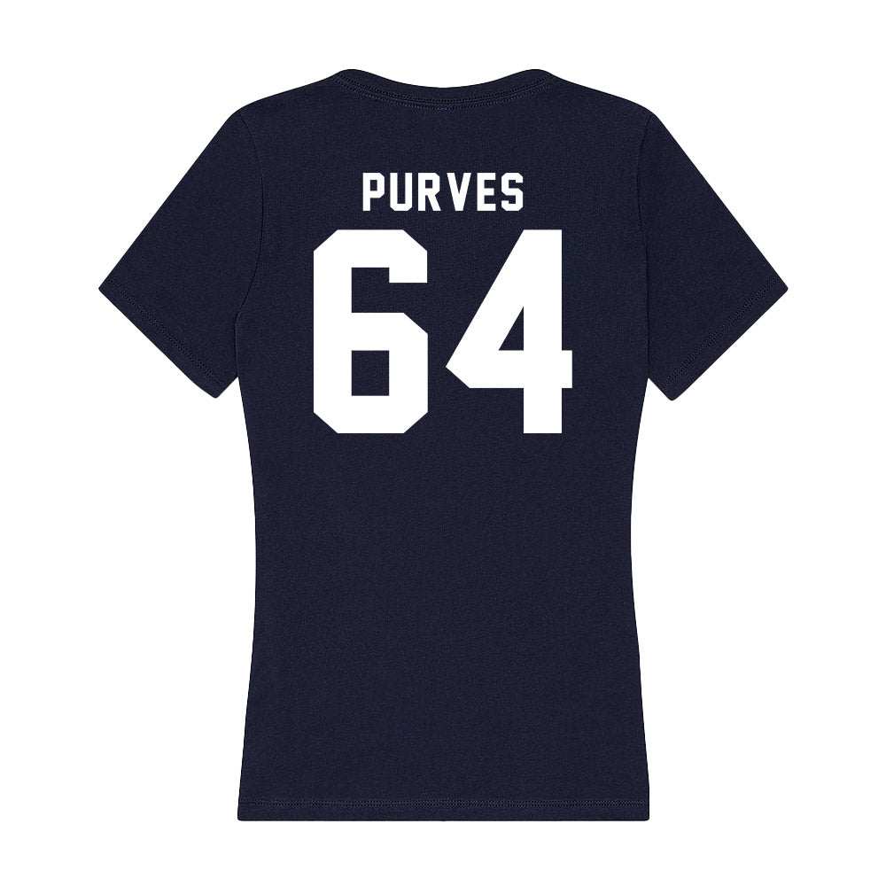 Georgia Tech - NCAA Football : Ryan Purves - Women's V-Neck T-Shirt-1
