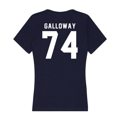 Georgia Tech - NCAA Football : Benjamin Galloway - Women's V-Neck T-Shirt-1