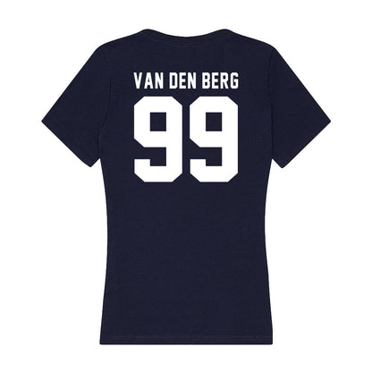 Georgia Tech - NCAA Football : Jordan van den Berg - Women's V-Neck T-Shirt-1