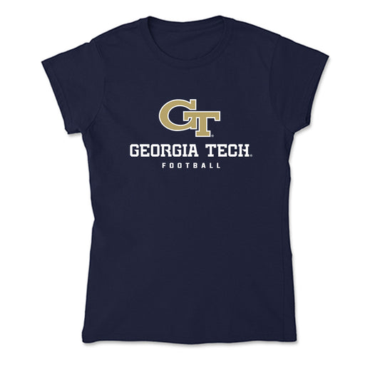 Georgia Tech - NCAA Football : Rodney Shelley Jr - Soft Style Women’s T-Shirt-0