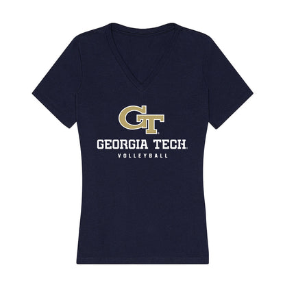 Georgia Tech - NCAA Women's Volleyball : Anna Boezi - Women's V-Neck T-Shirt-0