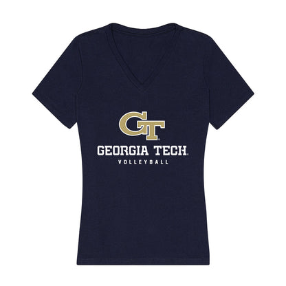 Georgia Tech - NCAA Women's Volleyball : Heloise Soares - Women's V-Neck T-Shirt-0