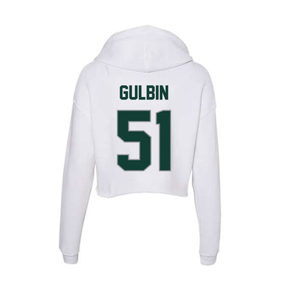 Michigan State - NCAA Football : Matthew Gulbin - Women's Crop Fleece Hoodie-1